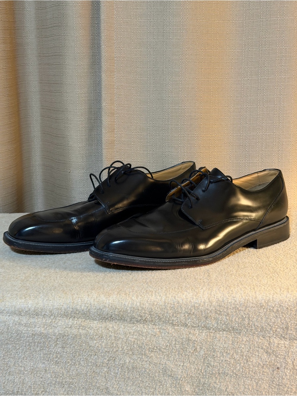 Rockport Black Leather Derby Dress Shoes